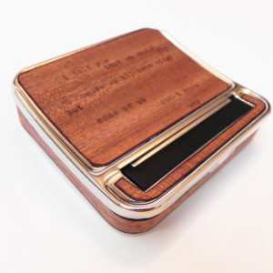 Cigarette Case & Roller Box : Real Mahogany Wood Typewriter Poetry Cigarette roller, Joint roller, Weed roller, 420 legalize it, 70mm roller