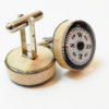 Real Compass Cufflinks : real Mahagony Wood, hand made. Working compass cufflink, wedding, groomsmen, adventure, classic