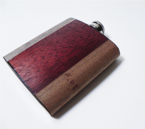 Wood Flask Stamp poetry