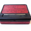 Black Cigarette Rolling Machine Case : Wood and Typewritten Poetry