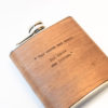 Christmas Gift : Real Mahogany Wood flask,  dad gift, husband gift, traditional gift, Shakespeare