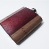 Mahogany wood Typewriter Flask : CUSTOM.  6oz Premium Stainless Steel