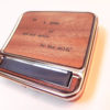 Poetry Cigarette Case & Rolling Machine : Real Wood Cigarette Roller, Cat and Mouse, Be The Wolf, gift, original, mahogany, typewriter poet