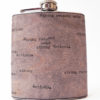Shakespeare Typewriter Mahagony Wood Flask Quote : "Strong Reasons Make Strong Action"