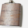 Steampunk Wood Flask Poetry : "I Surrender Myself To Those That Read Me With Their Eyes Open" Surrealist Manifesto quote