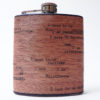 Steampunk Wood Flask Poetry : "I Surrender Myself To Those That Read Me With Their Eyes Open" Surrealist Manifesto quote