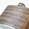 Wood Flask Gift Secret Santa : Music Note, waltz, musician, artist, player, sheet music, handmade, piano music, night music