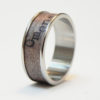 Wood Poetry Ring "Omens" : Mahagony wood and poetry Size 9 Ring