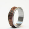 Wood Ring "Live This Moment" : name ring, promise ring, inspiration ring