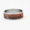 Wood Ring "Live This Moment" : name ring, promise ring, inspiration ring
