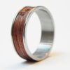 Wood Ring "Resolute" : name ring, promise ring, inspirational ring