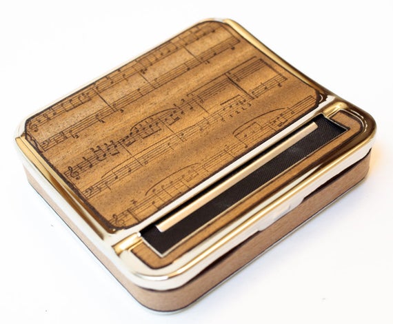 Holiday Gift Cigarette Case & Roller Machine : music notation, musician  gift, music gift, christmas, wood working, music notes, joint roller –  Resolute Star